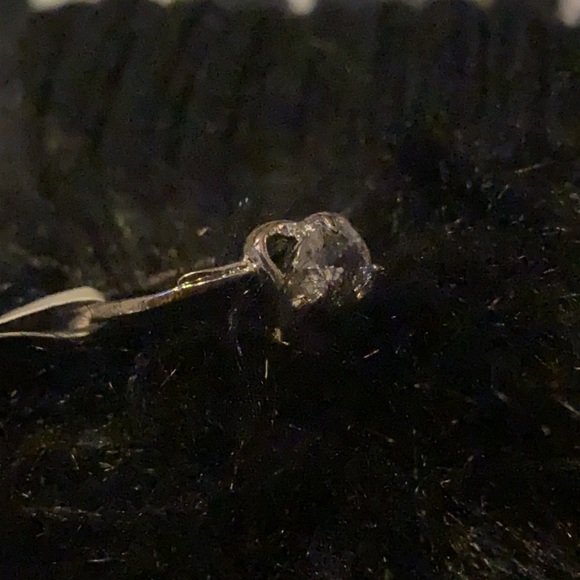 Delicate Petite Gemstone Heart Shaped Ring - Picture 4 of 4